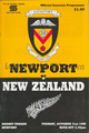 Newport v New Zealand 1989 rugby  Programmes